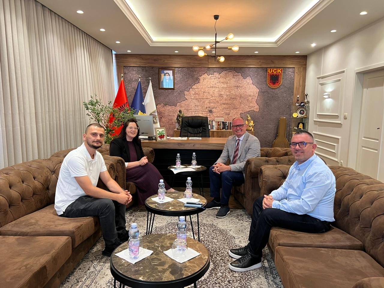 Meeting with the mayor of the Municipality of Ferizaj